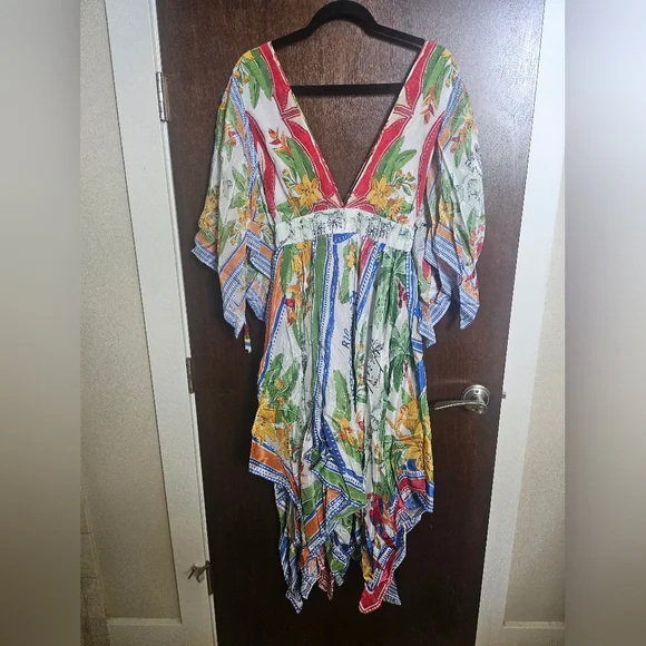 FARM Rio Destination Scarf Midi Dress